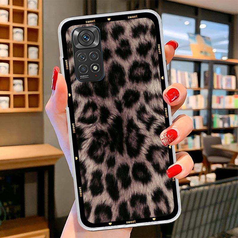 Animal Leopard Print Cover Phone Case For Xiaomi Redmi Note 15 14 13 12 11 10 Pro Plus 14S 12S 11S 11T 11E 10S Soft Fundas Shell