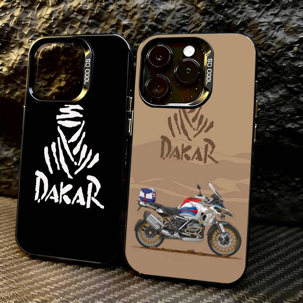 R-rally D-dakar Logo Handyhülle Für iPhone 17,16,15,14,13,12,11 Plus,Pro Max,XS,Bunte Silberne Handyhülle Funda Cover