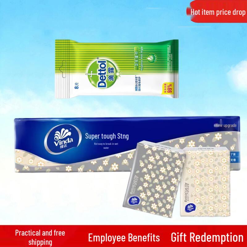 Dettol Wipes  Vinda Tissues Hygiene Bundle