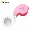 40X-25mm LED Illuminated Jewelers Loupe Magnifier With Light Diamond Eye Magnifying Glass Tool For Jewelry Antiques Coins Stamps