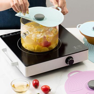 1PCS Anti-spill Sealing Silicone Pot Lid