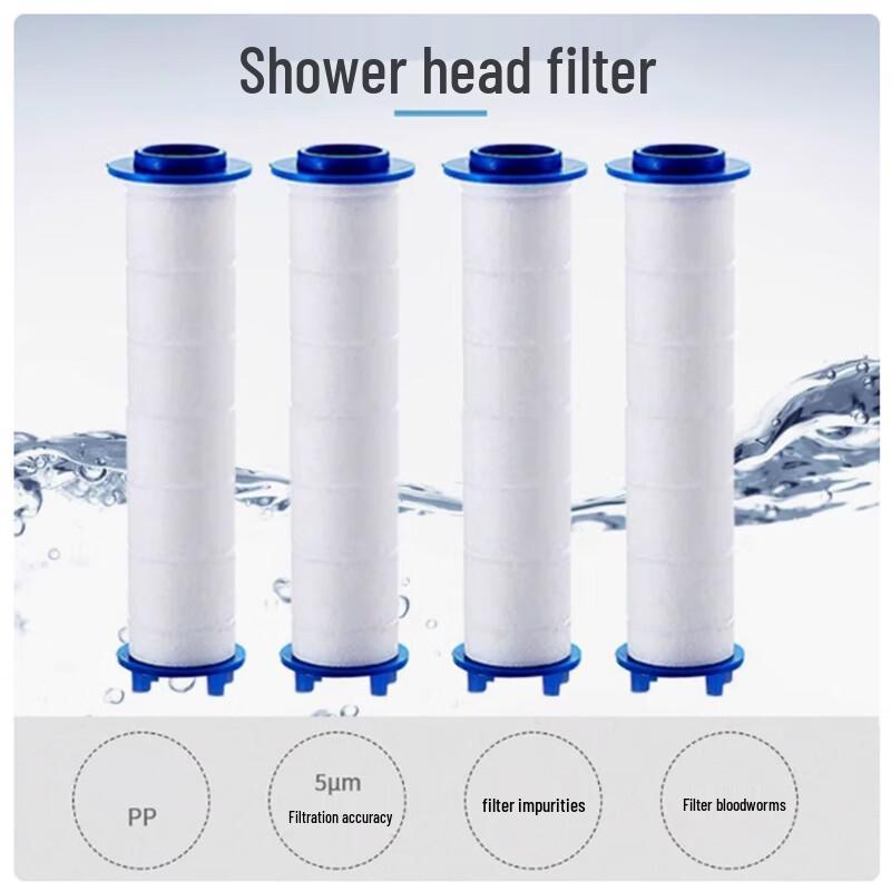 Zhuoma Shower Head PP Cotton Filter Cartridges (20-Pack)