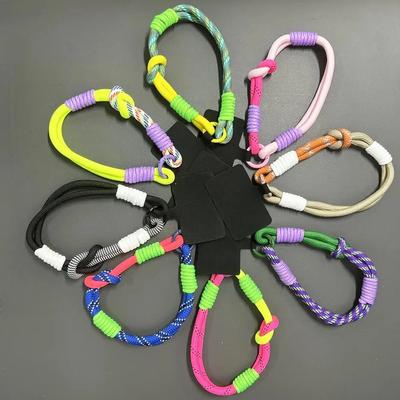 Korean Style Phone Lanyard-Short Pendant Key Chain with Portable Outdoor Climbing Rope,Anti-Release Buckle&Practical Wrist Strap