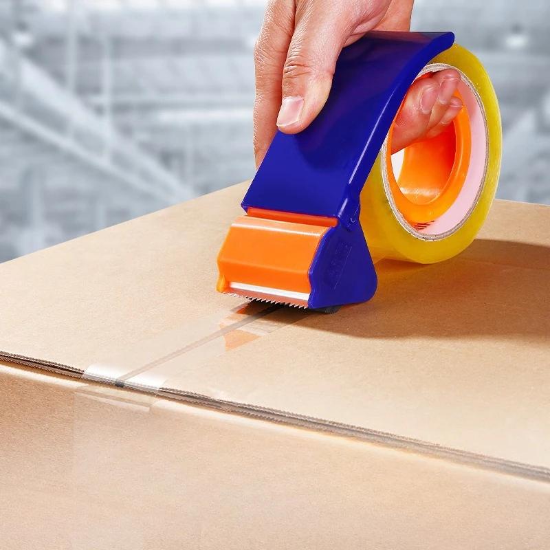 Tape Dispenser Plastic Sealing Packer Packaging Parcel 48mm Width Roller Tape Cutter Sealing Tape Holder Manual Machine