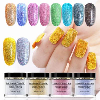 Nailart-Infiltrationskristallpulver, einfarbiges Nagelpulver, Glitzerpulver, Nailart-Tauchpulver, Tauchpulver