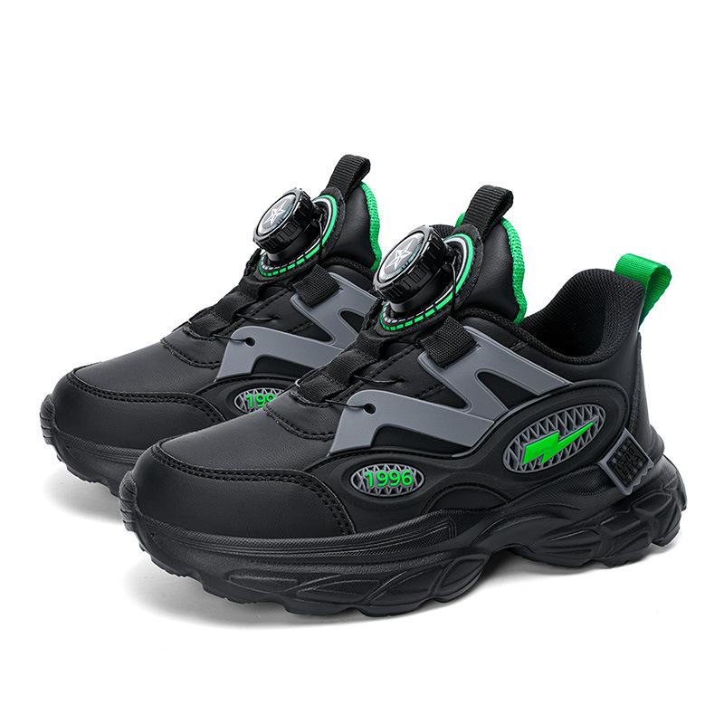 Boys and children's sports shoes and shoes 2025 autumn new mesh breathable dad shoes medium and older boys running shoes