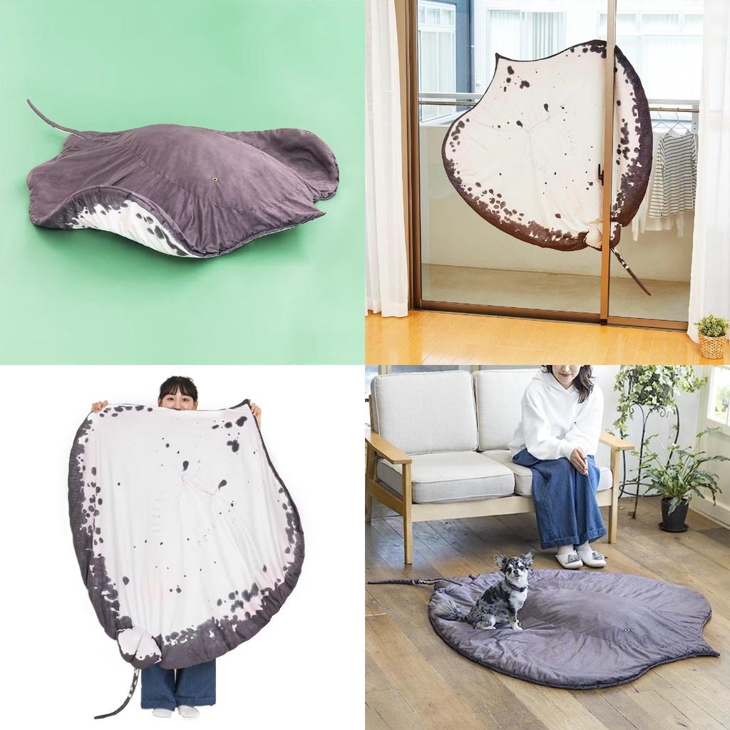 Custom-made Devil Fish Plush Toy And Throw Blanket Set Ideal Gift For Girls