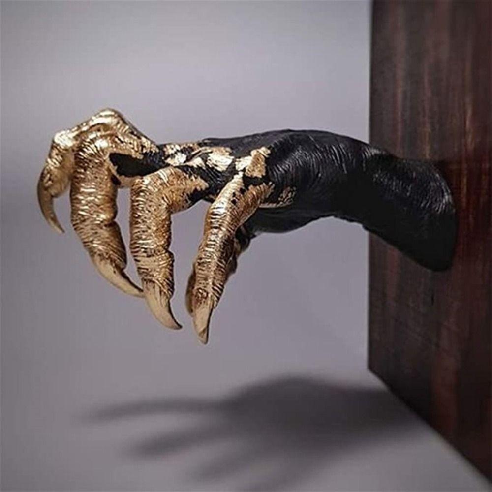Features Hand Wall Hanging Jewelry Ornament Gothic Sculpture Creative Universal Hook  Halloween