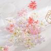 10Pcs 6cm Artificial Flower Head Mini Silk Dew Lily Flower Craft Wreath Home Decoration Wedding Decor Christmas Garland Supplies