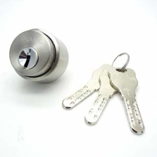 Goal GP-LX5 11 Replacement Cylinder for GOAL-LX Type Doors (DT29-43), Silver, Includes 3 Keys, Fits Doors 29-43mm Thick