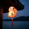 PVC Children DIY Lantern Material Kit 3D Ancient Style Handheld Lantern  Craft Toys