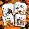 11pcs Halloween Self-Adhesive Gift Bags – Reusable Four-in-One Skull, Bat, and Pumpkin Patterns,Suitable for All Kinds of Events