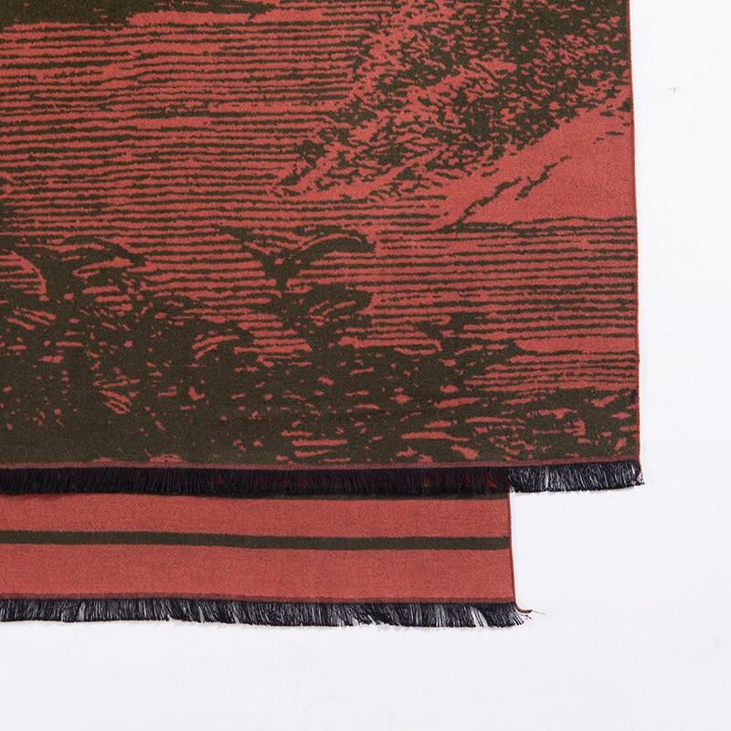 WENSLI Unisex Silk Velvet Scarf and Shawl