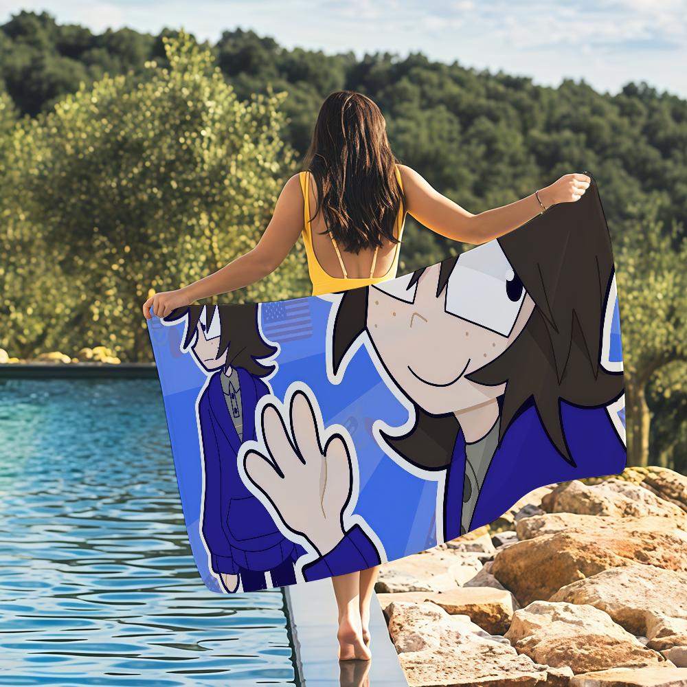 Cartoon One Wheat Mark Will Mike Towel Quick Drying Beach Towels Are Suitable For Swimming Pools Camping Yoga And The Gym