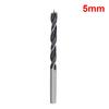 Woodworking Twist Drill Bit Set: 2-12mm Three-Point Bits W/ Depth Stop for Wood Board Hole Drilling