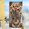 Tattoo Style Beach Towel Quick-Dry Soft Microfiber Comfortable Lightweight