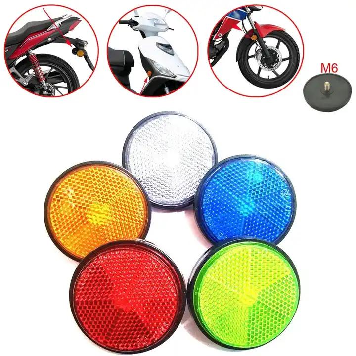 1Pairs Circular Reflector Universal Car Trucks Motorcycle ATV Bikes Bicycle Reflector Safety Reflector Motorcycles Accessories