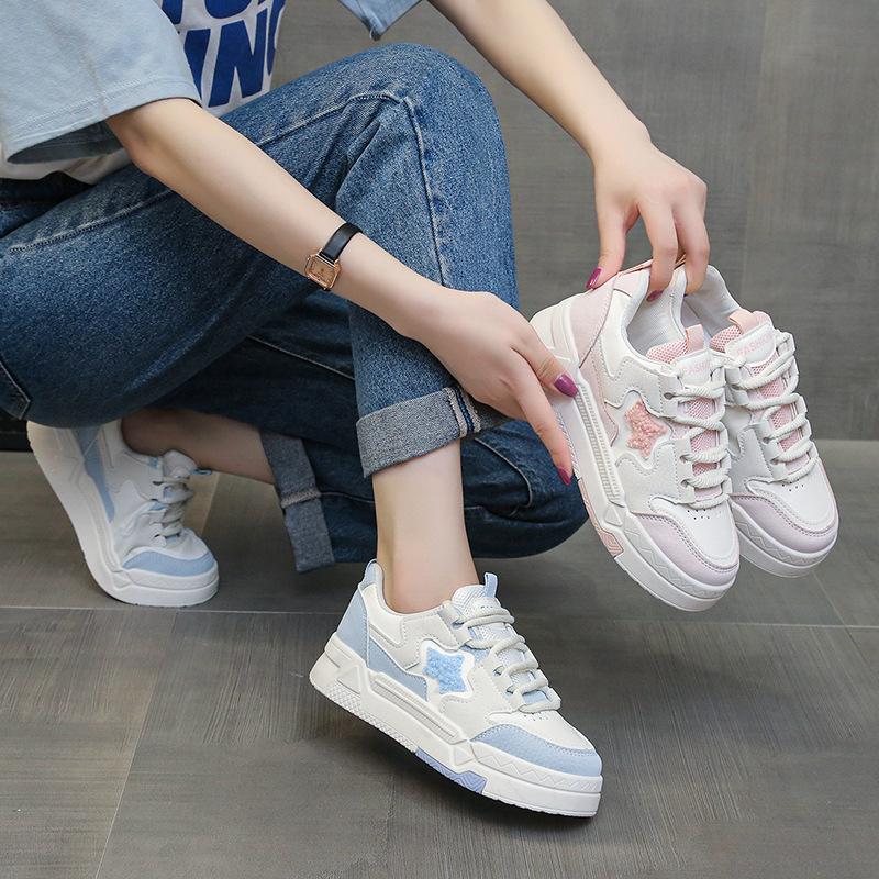Campus Women's Shoes Star Board Shoes 2025 New Spring and Summer Platform Casual Versatile White Shoes Niche Shoes Women's Casual Shoes