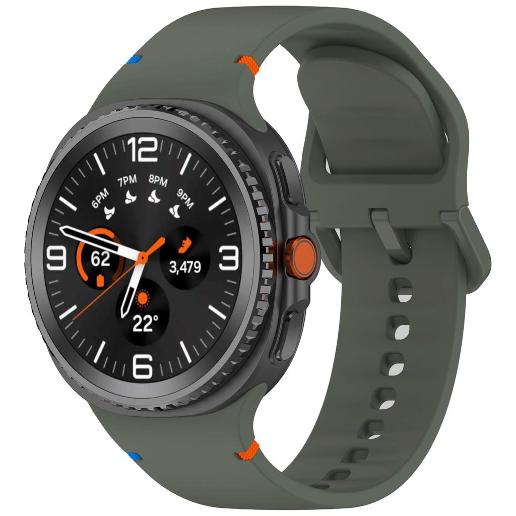 Sports Silicone Strap For Samsung Galaxy Watch 8 40mm 44mm Official Stitch Bracelet Wristband Galaxy Watch 8 Classic 46mm Correa