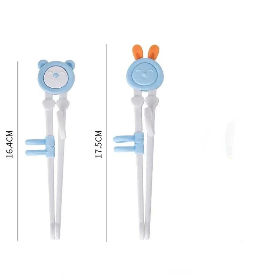 1 paar Baby Lernen Ausbildung Essstäbchen Cartoon Tier Anfänger Essstäbchen Geschirr Kinder Essen Training Helfer Baby Werkzeuge