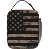 Amerikanische Flagge mit Wüstentarnmuster Isolierte Lunchtasche Wiederverwendbare Lunchbox Tragbare Lunch-Tragetasche für Frauen, Männer und Kinder