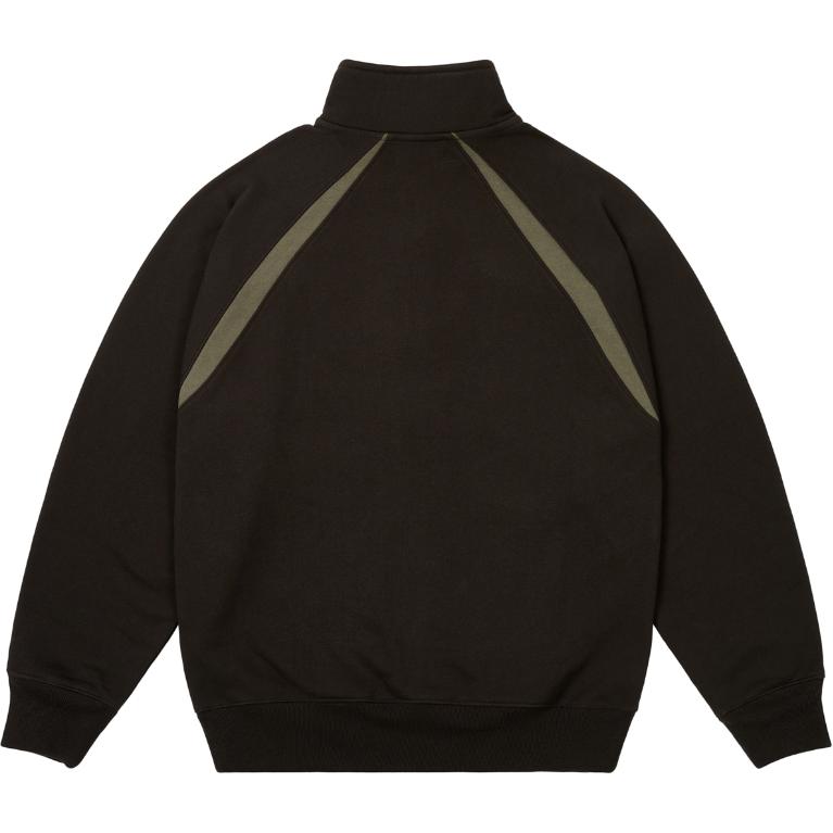 Palace International 1/4 Zip Black Unisex Tops P27CS213