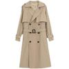 Women's Mid-Length Trench Coat: 2023 Korean High-End Casual Loose British Style Autumn Outerwear
