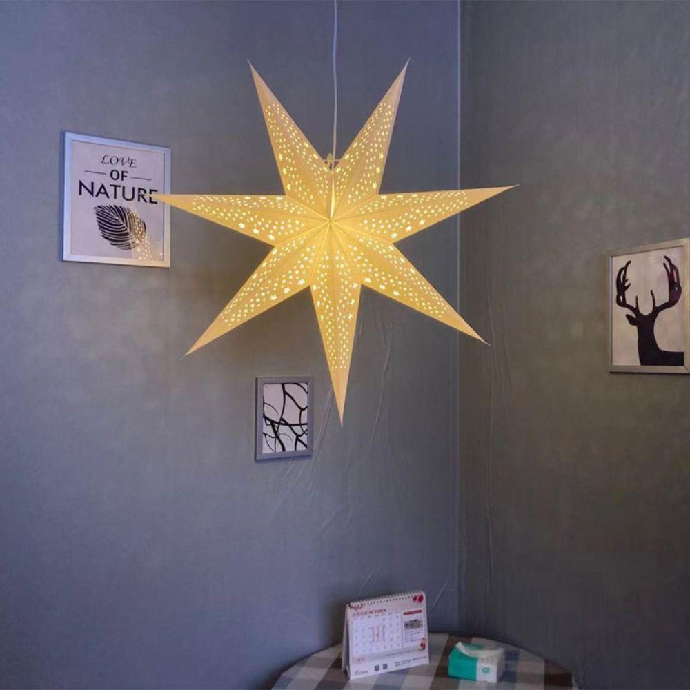 50/70cm Sternlaternen Faltbare Sternlampenschirme Neue Weihnachtssterne Anhänger Wohnkultur