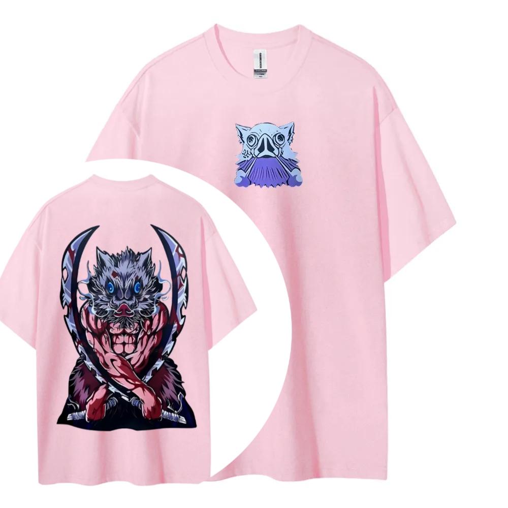 Demon Slayer Printed Short Sleeve Casual Summer Wear Mens Comfortable Clothing Mens Clothing Short Sleeve Half Sleeve Top