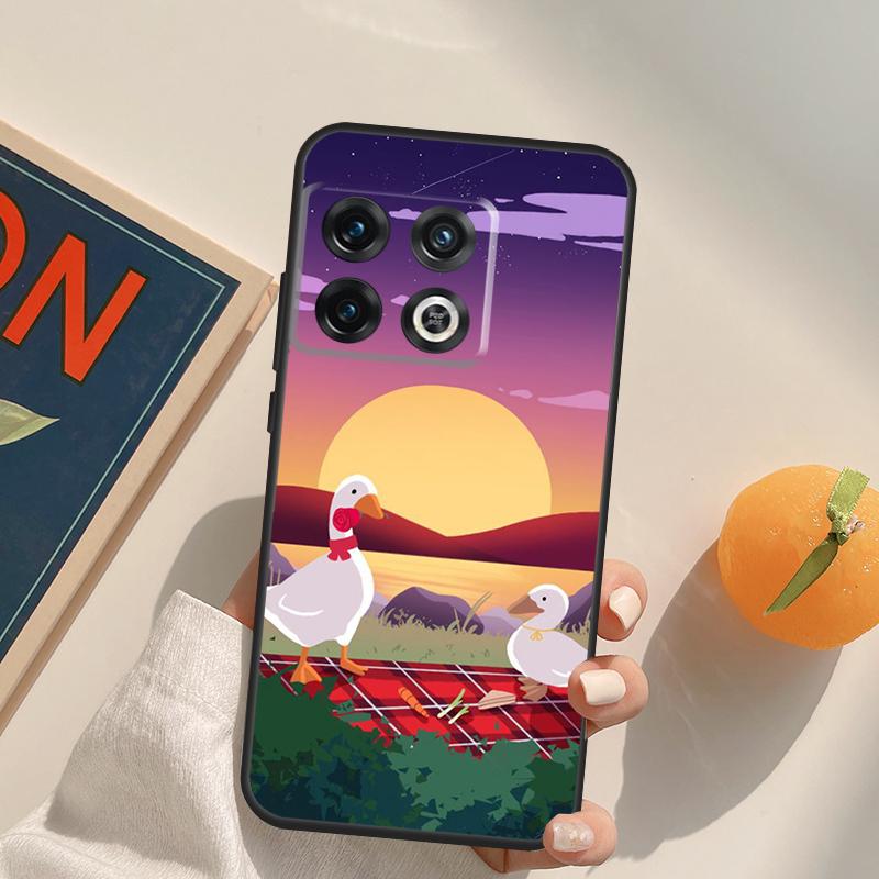 Cartoon Funny Goose Case For OnePlus 13R 12R 10R 13T 10T 11 12 13 15 OnePlus Nord 5 CE 2 3 4 Lite N20 N30 Cover