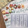 Christmas-themed 3D Relief Silicone Nail Template DIY Nail Art Decorations