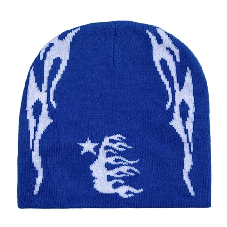 Popular Beanies Hat for Adult Fashion Winter Autumn Skull Hat Teens Warm Pullover Hat Breathable Stretchy Jacquard Caps