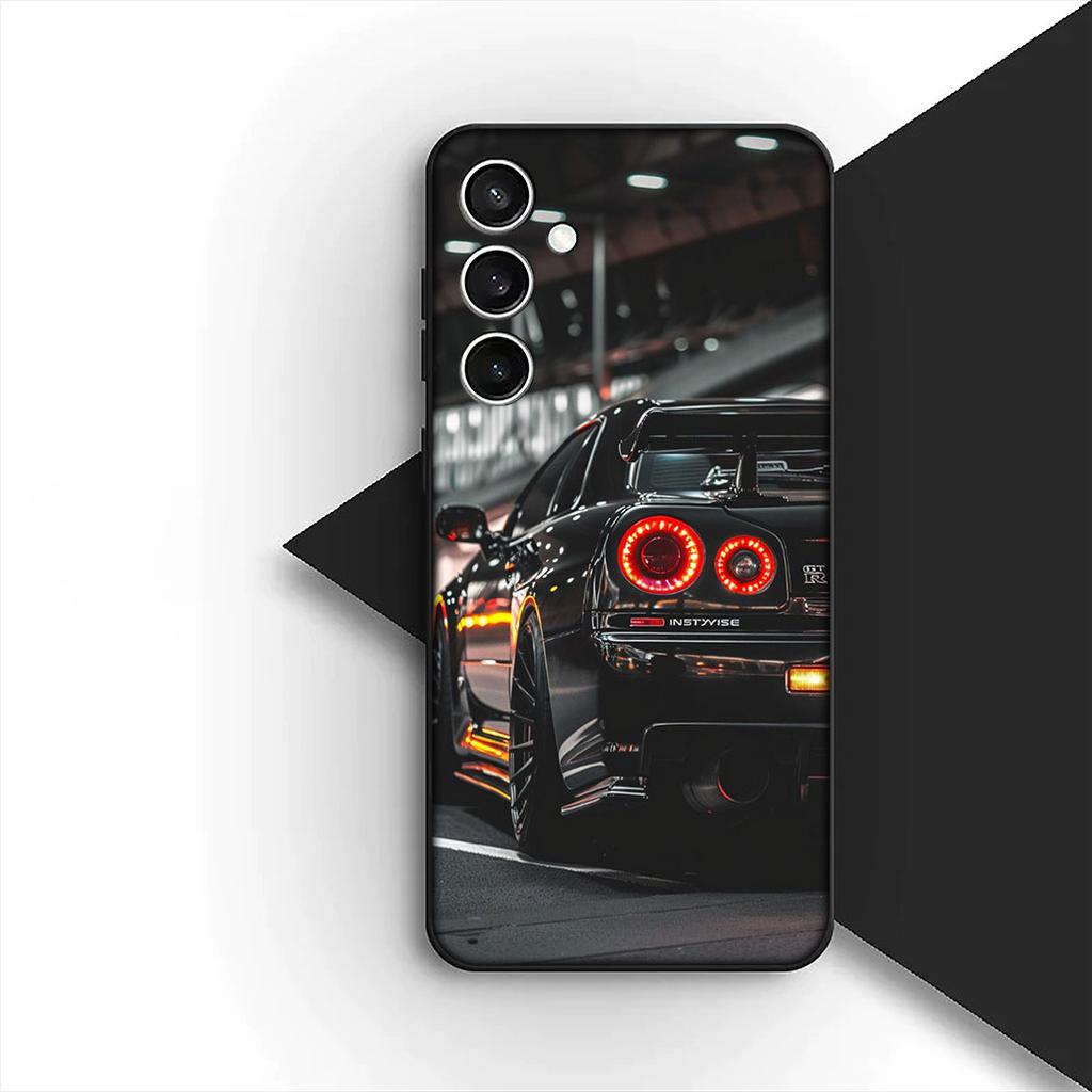 for Xiaomi Redmi Note 12 11 10 A3 Pro 10A 10C 12C Note12 5G 4G Phone Cover Soft Case Supercar Super Car Cartoon taillights