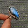 Labradorite Gemstone Handmade 925 Sterling Silver Jewelry Ring All Size