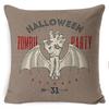 Pillow Case Holiday Party Halloween Horror Bat Office Pillow Case Car Waist Support Cushion Lumbar Pillow