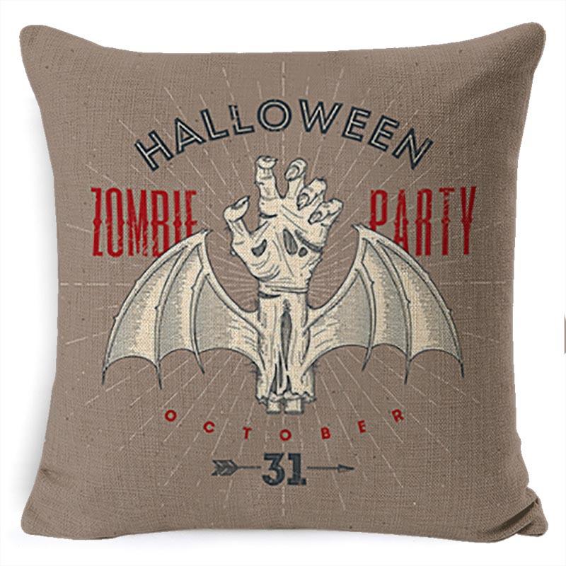 Pillow Case Holiday Party Halloween Horror Bat Office Pillow Case Car Waist Support Cushion Lumbar Pillow