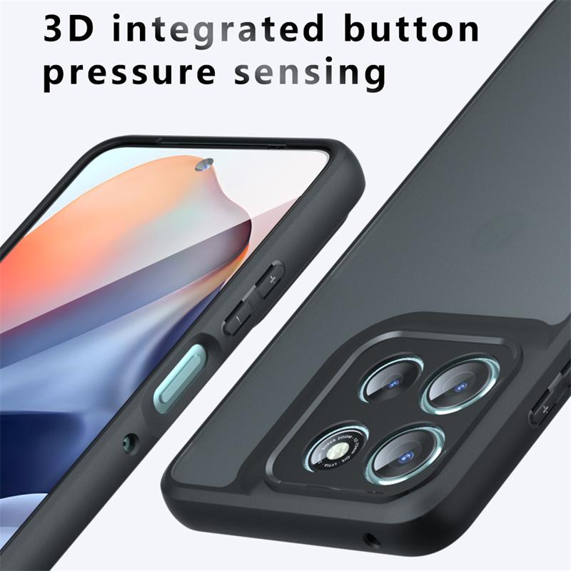 Translucent Matte Case For Motorola Moto G56 Anti-knock Matte Full Back Cover For Moto G56 5G Case For Moto G56 Case 6.72 Inch