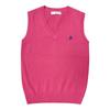 Original JK School Style V-Neck Sweater Vest - Embroidered Solid Color Knitwear for Autumn, Winter, Spring