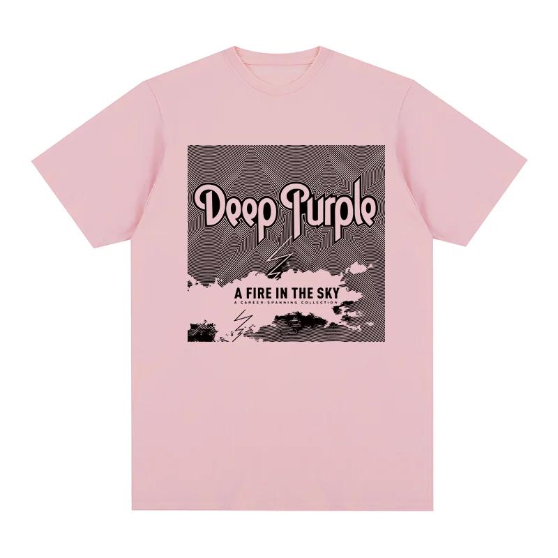 Deep Purple Vintage T-shirt Rock Band Graphic Retro Logos Breathable Cotton Men T Shirt Tee Tshirt Womens Tops