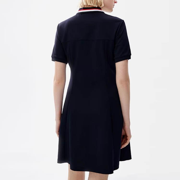 New FILA MODERN HERITAGE Short Sleeved Dress Women's Legend Blue F11W231309FNV