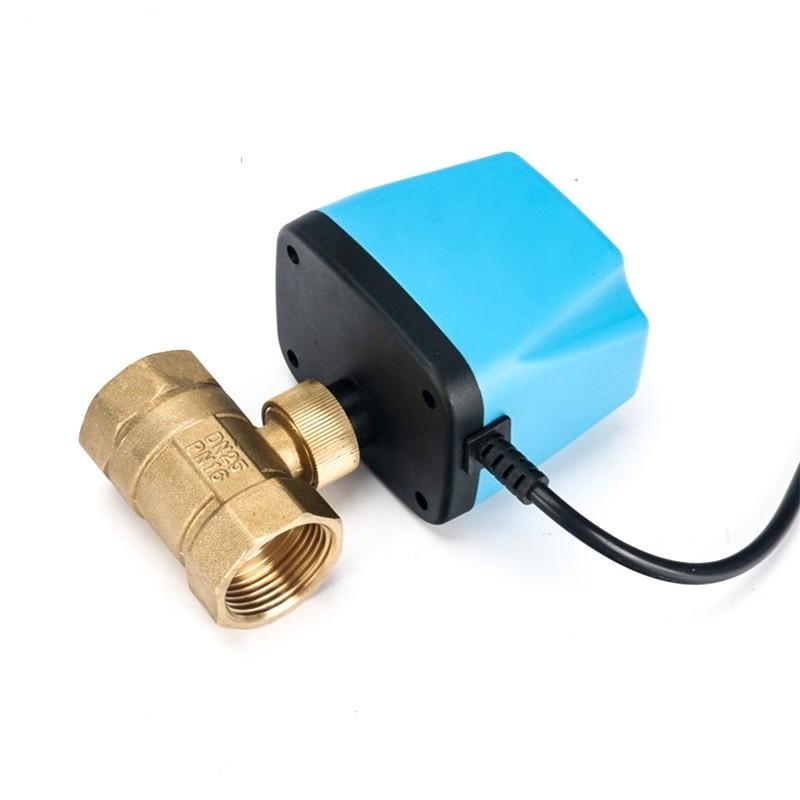 1/2" 3/4" 1" 2" Normally Closed Motorized Ball Valve Electric Actuator 2-Wire Brass Electric Ball Valve Replace Solenoid Valve
