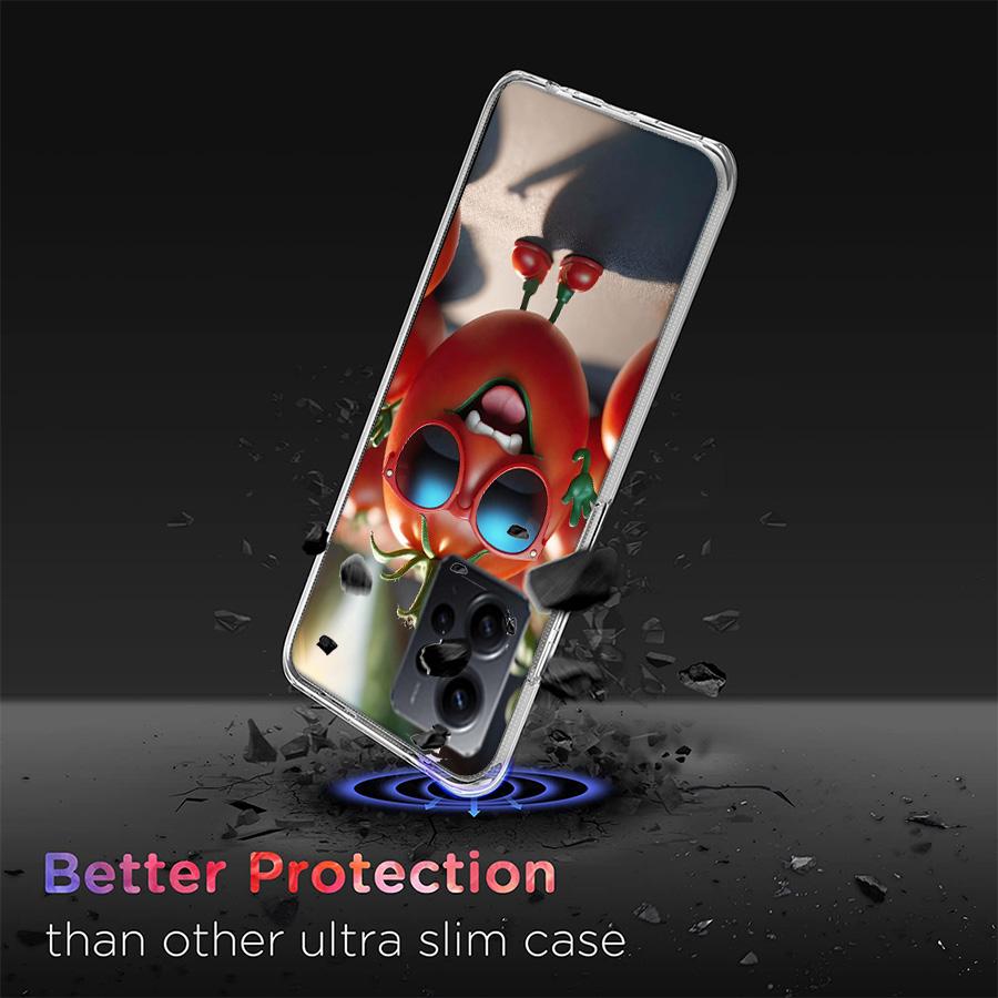 Angry Tomatoes Phone Case For Redmi 12 13C 12C 15C 9 10 10C Note 13 Pro Plus 14 15 Pro 9T 9C 9A TPU Soft Cover Clear Cell Cases