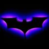 Bat Shape Lamp Night Light with Remote Control 16 Colors Changing Decorative Neon Sign LED Signal Lamp Party Decoration