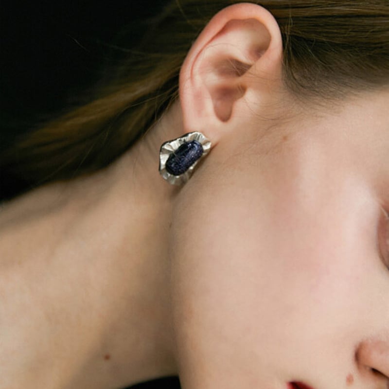 FAVV Navy Flower and Pearl E