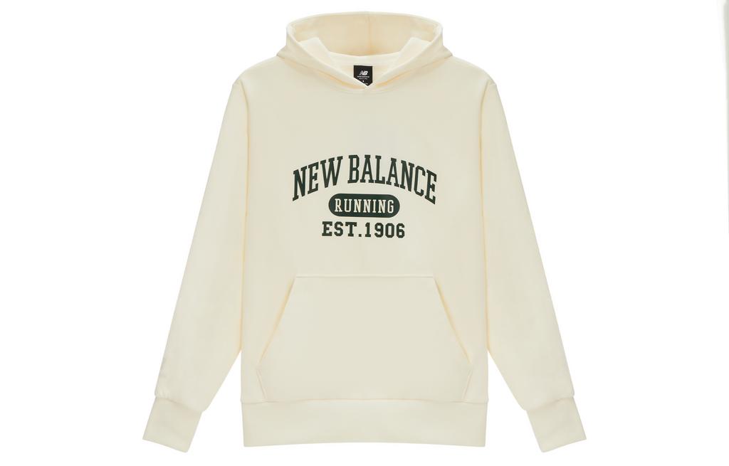 New Balance Sweatshirt Fall Winter Unisex Ecru AMT31313-CIC