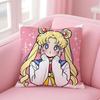 Sailor Moon Anime Lovely Cushion Cover Comfortable Reversible Pillow Cover Ideal for Car Sofa Bedroom  Beyond