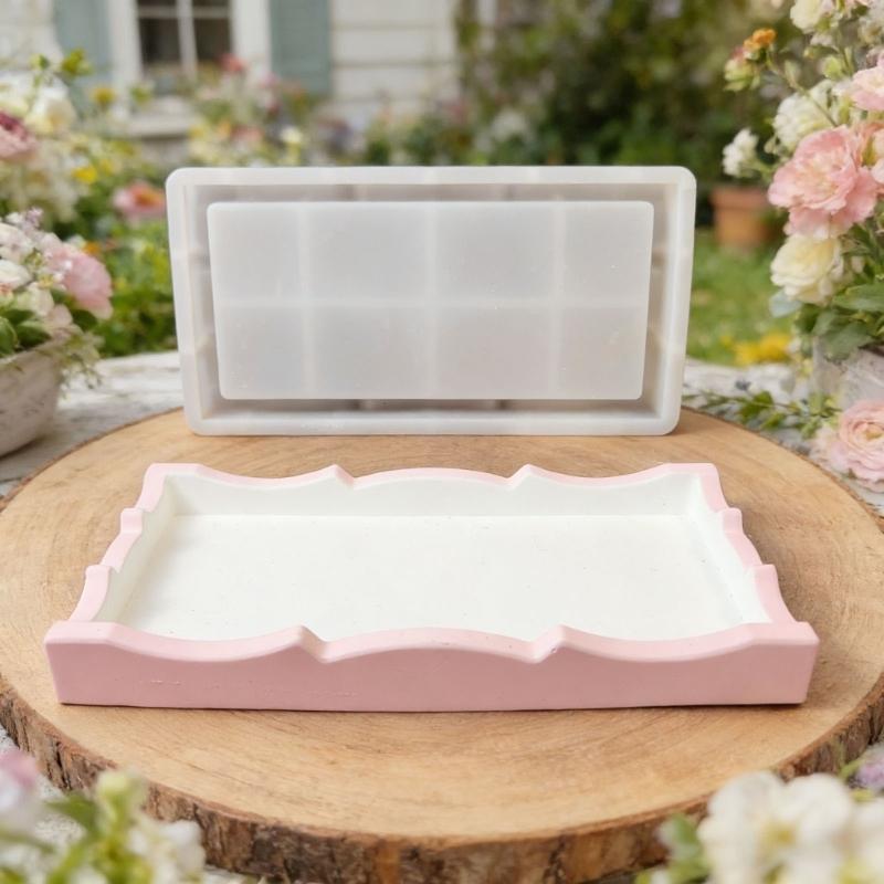 Sturdy Silicone Jewelry Tray Mould For Handmade Resin Concrete And Plaster Projects