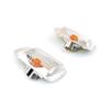 BROSS BSP909 2 Pcs Side Door Wing Mirror Indicator Lamp ORANGE Lens R+L 71748253, 71748252  for Fiat Peugeot Citroen MK3