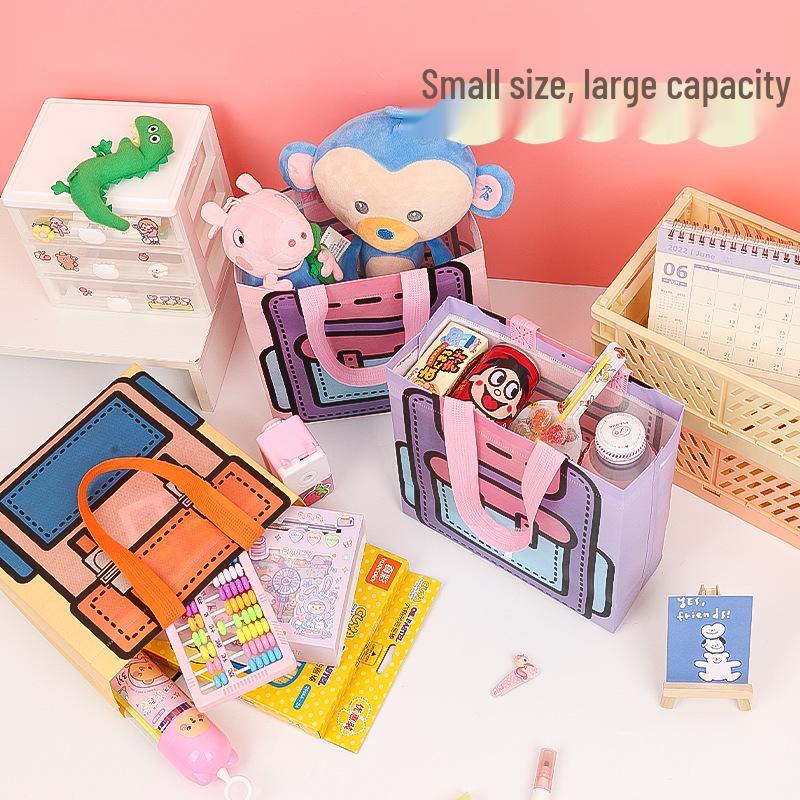 Eco-friendly Back-to-School Birthday Tote: Folding Festival Snack Bag & Souvenir Gift