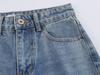 2025 Spring Women's Fashion Cotton Loose Ripped Straight Leg Jeans for a Slimming Look
